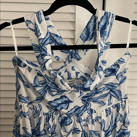 Grace Karin Blue Floral Maxi Dress - Picture 5 of 7